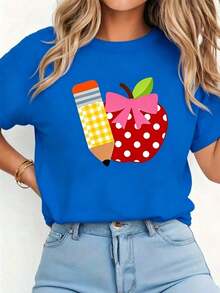 Women T-Shirts - Blue - View 6