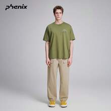 +Phenix Phoenix Outdoor Casual Long Pants Unisex 2026SS Water-Repellent Multi-Pocket Embroidered Straight-Leg Pants - Earth Brown - View 3