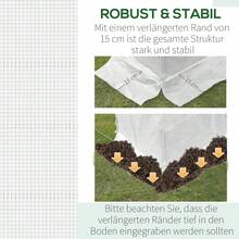 Cubiertas para plantas - Blanco + Plástico - Ver 8