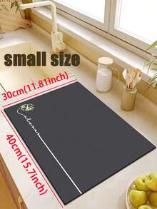 1 Pc Gray Wishing Grass Pattern Kitchen Mat, 3.5 Mm Soft Rubber That Absorbs Water And Is Easy To Clean. Suitable For Corridors, Bathrooms, Living Rooms, Outdoor Door Mats, And Toilets. Useable Throughout The Year And For Various Holidays. - Multicolor - View 19