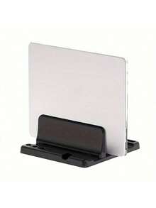[Adjustable Ergonomic Laptop Stand]1pc Adjustable Ergonomic Laptop Stand, Height Adjustable Desktop Laptop Stand, Achieves Optimal Viewing Experience - Space-Saving Vertical Storage Rack Compatible With MacBook, Tablet, Black - Multicolor - View 3