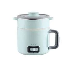 1L迷你電熱鍋附蒸籠，450W-500W可攜式電鍋，2段火力設定，適合宿舍、租屋公寓，可煮拉麵、湯品及開學餐點的精巧烹飪鍋 - 英規插(220-240V) - 查看 11