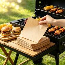 500pcs Food Wrapping Paper, Baking Paper, Suitable For Sandwich, Burger, Fried Chicken And Dessert Food Packaging, Used In Kitchen, Restaurant, Party, School 100/300/500pcs - Multicolor - View 5