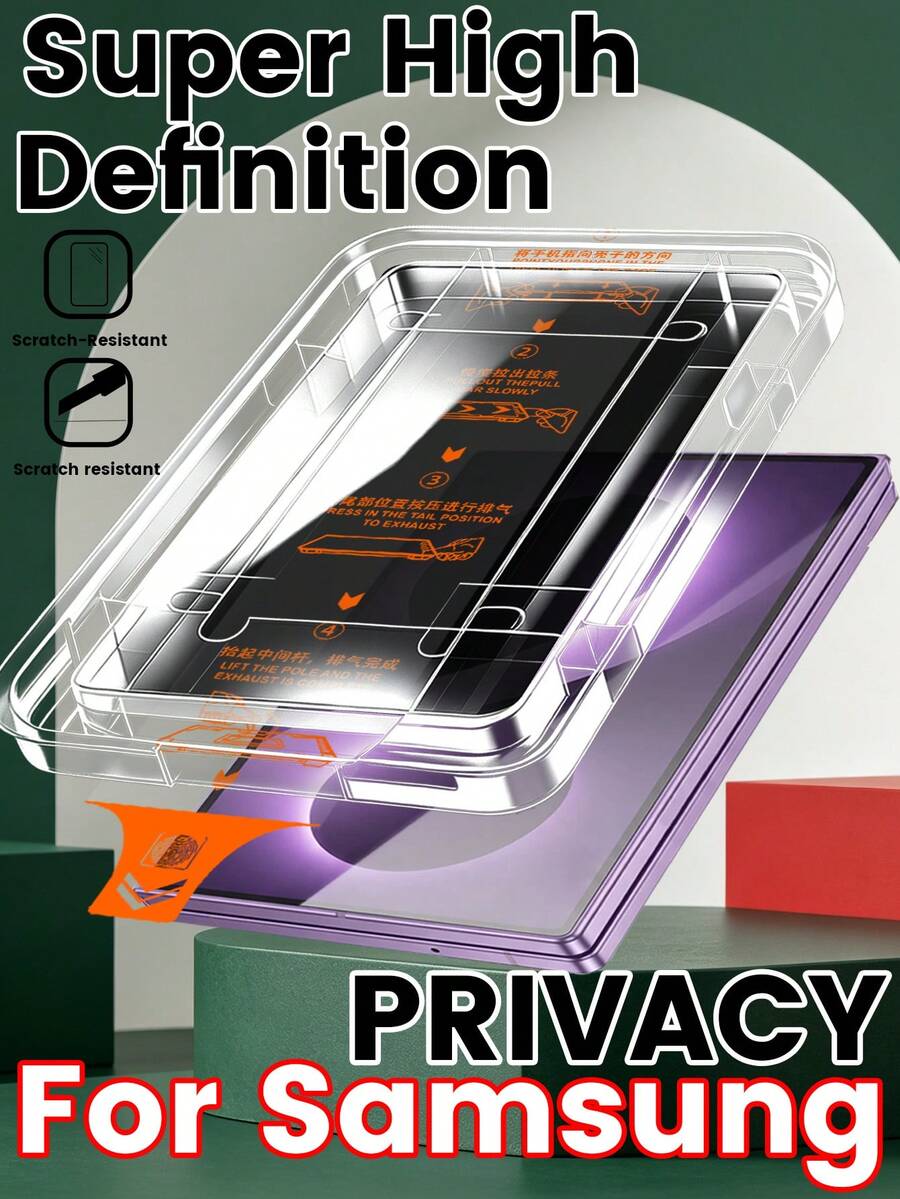 Fully Automatic Dust-Free Chamber, 1-Second Adhesion, Precise Positioning, One-Pull Adhesion, Easy Film Application, Suitable For Galaxy Z Fold 8 Ultra/8 Dust-Free Chamber, Ultra-High Definition, Clear Image Quality Like Original Device, Real Device Mold, Perfect Fit