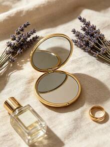 Dior Portable Double-Sided Makeup Mirror Gift - Gold - View 4