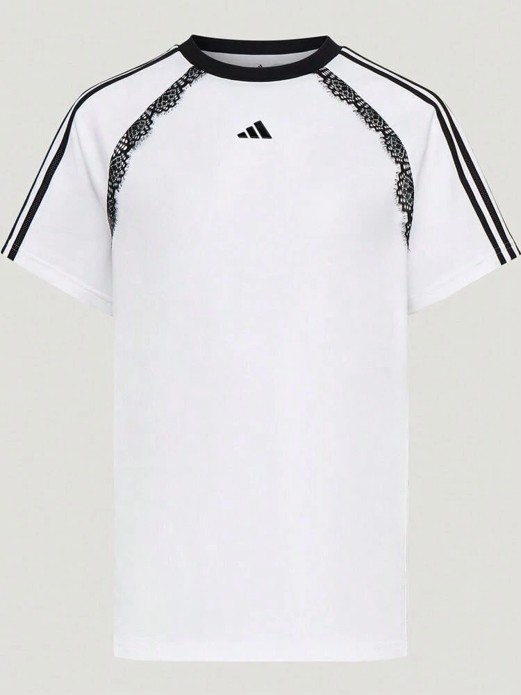 Adidas Kaos Rajut Lengan Pendek Tanpa Kerah Wanita DCE BF SS TEE TLD8217 - Hitam dan Putih - View 1