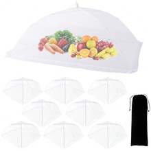 9 Pack Food Covers For Outdoors Include 1 Extra Large (40\X 24\) & 8 Standard (17\X 17\) Food Tents Mesh Food Covers For Outside - 9PACK(1*XXL+8*L) - View 1