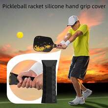 1pc Rubber Anti-Slip Pickleball Paddle Grip - Paddle Protector, Enhances Control And Comfort, Suitable For Paddles With Anti-Slip Handle Protection, Sweat-Proof Anti-Slip Silicone Paddle Cover, Versatile And Durable, Suitable For All Skill Levels And Outdoor Sports, Summer Essential, Outdoor Games, Comfortable Grip, Improves Hitting, Shock-Absorbing Hand Protection, Suitable For Badminton Rackets, Fishing Rods, Car Handlebars, Bicycle Handlebars - Multicolor - View 3