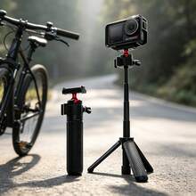 便攜式磁吸 360°可旋轉相機支架三腳架自拍棒，適用 OSMO Action6/5Pro/4/3 Nano，戶外運動桌面 Vlog 拍攝延長桿 - 查看 1