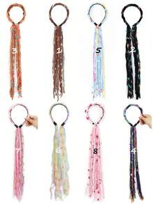Bohemian Style Women's Hair Accessory Hair Hoop Braided Headband - Multicolor - View 4