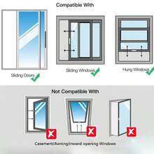 Window Seal For Portable Ac Kit, 3-Layer Thickened Aluminum Foil&Cotton & Oxford Fabric Window Seal - A - View 6