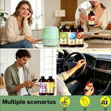500ml Fragrance Essential Oil Refill, Suitable For Aroma Diffusers And Humidifiers, Home Air Freshener Refill Pack, Suitable For Bedroom, Living Room, Bathroom And Commercial Spaces, Stylish Bottle Design, Multiple Fragrance Options - 500ml Amber Glass Bottle Essential Oil - View 5