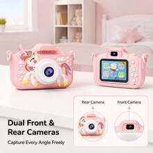 1080P HD Portable Mini Digital Camera, 48MP Photo & Video, Dual Front & Rear Lens, Built-In 5 Games, Pocket Camera, Ideal Gift For Birthday, Christmas, Halloween Holidays - View 6