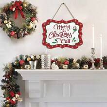 Christmas Home Decor Merry Christmas Wooden Sign Creative Decorative Plaque - 8951 - View 2