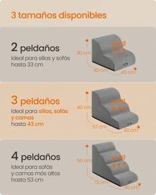Feandrea Dog Stairs & Steps - Grey - View 6