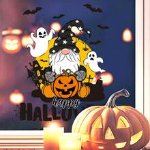 1pc Halloween Window Sticker, Reusable Static Cling Window Decal, Suitable For Home Double-Pane Sliding Glass Doors, Bedroom Floor-To-Ceiling Windows, B&B Guest Rooms, Escape Rooms, Pubs, Bars, Supermarket Display Windows, Halloween Parties, Halloween Decor Gifts - 1PC - View 5