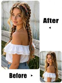 Bohemian Style Women's Hair Accessory Hair Hoop Braided Headband - Multicolor - View 8