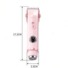 2 In 1 Women Electric Razor & Bikini Trimmer, IPX7 Waterproof Wet Dry Shaver With Ceramic Sharp Blade, USB Rechargeable 400mAh Dual Head Hair Trimmer For Face, Underarm, Leg And Pubic Hair, Portable Personal Groomer, Gift For Men Women,Multiple Color - 淺粉色 - 查看 11