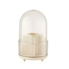 Tempat Kuas Makeup Berputar 360° dengan Penutup Debu, Kotak Penyimpanan Kosmetik Meja Multi-Kompartemen yang Dapat Dilepas, Tempat Pena Multifungsi Tahan Debu dan Lembap, Tempat Lipstik, Pensil Alis, Tempat Penyimpanan Perlengkapan Rias - MultiWarna - View 14