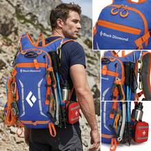 Ransel Pendakian Gunung Black Diamond untuk Pria dan Wanita, Ukuran L/XL yang Dapat Diatur - Biru - View 4