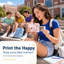Popoto Instant Camera, Includes Camera Protective Case, Photo Paper, Optical Imaging Film With Retro Feel, Get A Physical Photo Instantly, Suitable For Beginners, Great Gift, Capture Beautiful Moments Of Sea Breeze, Beach Fun, Party, Summer Travel (Battery Not Included) - View 4