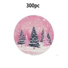 1/2/4//6/8 Christmas Themed Christmas Tree And Snowflake Snowman Garland Placemats, 15 Inch Single-Sided Circular Party Placemats, Suitable For Party Kitchen And Dining Decoration, Banquet Decoration, Very Suitable For Christmas Home Decoration - Multicolor - View 24