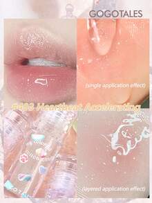 GOGO TALES Marshmallow Soft Lip Oil, Creates Glass Lip Effect, Non-Sticky Texture, Moisturizing Lip Gloss, Transparent Shiny Lip Tint, Suitable For Daily Natural Makeup GOGOTALES - #403 Heartbeat Accelerating - View 1