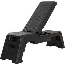 Compact Portable Aerobic Step Platform Exercise Deck Equipment, Cardio Stepper Bench With Adjustable Height For Home Gym Workout Strength Training Fitness Station, Black - Pink - View 1