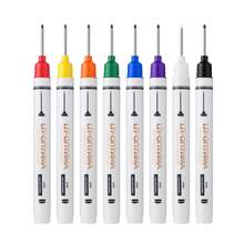 5/8pcs 20mm Long Tip Deep Hole Permanent Marker, 1.0mm Fine Tip, Industrial Grade, Quick Drying, Waterproof, Low Odor, Suitable For Construction And Woodworking - Sets - View 11