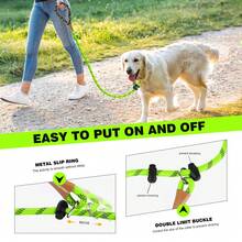 Lynxking Dog Leash Reflective, Heavy Duty Comfortable Strong Rope Leash For Large Medium Small Dogs No Pull Pet Training - Lime Green - View 3