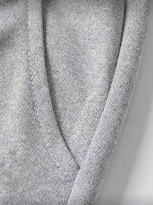 Men's Autumn/Winter Casual Jacket & Pants Outdoor Sports Minimalist Fashion Set - Grey - View 5