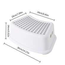 Non‑Slip Step Stool With Anti‑Slip Granular Surface, Stable Tip‑Resistant Base, Multiple Color Options, Ergonomic Curve Fitting Foot Shape, Lightweight With Carry Handle, Ideal For Stepping During Washing And Toilet Use - Multicolor - View 12