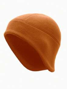 1pc Fleece Fall And Winter Ear Protection Hat, Windproof And Warm Fleece Skiing Hat, Unisex For Outdoor Cycling, Camping, Hiking, And Running. - Multicolor - View 13