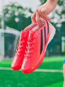 New Youth Studded Football Shoes - Red - View 9