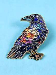 Fashionable Colorful Cartoon Crow Alloy Enamel Brooch Suitable For Women's Daily Backpack And Clothing Decoration - Multicolor - View 4