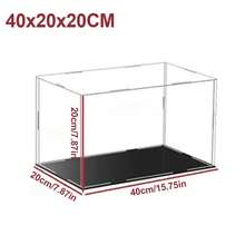 20/30/40cm Acrylic Display Case Dustproof Box Perspex Clear Collectibles Model - 40*20*20cm - View 9