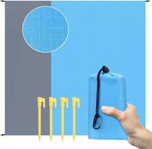 210 X 200 Cm Portable Compact Picnic Beach Blanket, Waterproof Ultralight Outdoor Mat For Beach, Camping, Hiking And Trips - 1pc - View 5
