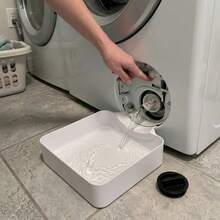 1pc Portable Washing Machine Drain Pan, Front-Load Washing Machine Filter Water Collection Tray, Leak-Proof Drip Collection Basin, Practical Household Accessory For Washing Machine Maintenance And Cleaning - A - View 2