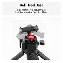便攜式磁吸 360°可旋轉相機支架三腳架自拍棒，適用 OSMO Action6/5Pro/4/3 Nano，戶外運動桌面 Vlog 拍攝延長桿 - 查看 4