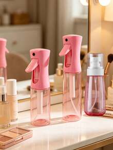 1pc High Pressure Continuous Spray Bottle, Alcohol Continuous Sprayer (10.1oz/100/200/300ml), Household Continuous Spray Bottle, Ultra-Fine Mist Sprayer, Reusable Hair Product, Refillable Bottle, Back To School Essential, Gift For Girls - Pink - View 19