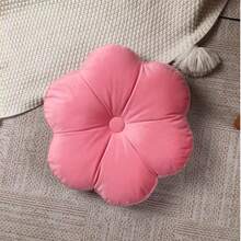1pc Cute Flower Shaped Filled Throw Pillow - Hot Pink - View 2