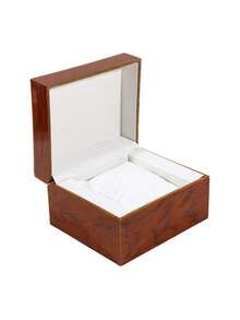 Single Walnut Wooden Watch Box Watch Storage Travel Case Organizer For Men And Women Wristwatch Display Box Holder - Multicolor - View 4