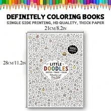Graffiti Line Drawing Coloring Book, 11.02*8.27 Inch Large Size, 24 Pages Single-Sided Printing Thick Paper No Bleed-Through. Includes Plenty Of Cute Graffiti Patterns, Perfect For Line Tracing And Coloring Game Play - Graffiti Coloring Book - View 2