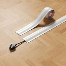PVC Floor Cord Cover, Suitable For Floor Wires, Soft Floor Cable Cover, Wire Hider, Floor Cable Management, Cable Protector - Multicolor - View 6