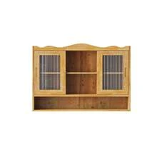 90CM Retro 2 Door Sliding Cabinet Three Layers Of Storage Space,Suitable For Bathrooms,Kitchens,Dining Rooms,Natural - 彩色 - 查看 9