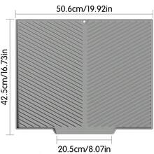 Large Silicone Kitchen Countertop Drip Tray, Heat-Resistant Coffee Bar Mat, Suitable For Espresso Machine, Non-Slip Drainage Mat With Raised Ridges, Suitable For Glass Cups And Kettles, College Dorm Essential - Multicolor - View 16