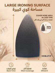 SOKANY-898A Household Electric Iron, Handheld Steam Iron, Mini Portable Design For Student Travel, Ceramic Soleplate, Suitable For Various Garments, Constant Temperature Ironing, Overheat Protection - Baby Blue - View 6