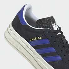 Adidas Spring/Autumn Unisex Classic Sports Shoes, Thick Sole Versatile Casual Training Sneakers HQ4408 - Black/Bright Blue - View 7