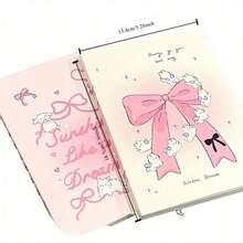 1pc Fashion A5 Blank Notebook, Bow And Rabbit Pattern, Highly Attractive Girly Design, Thickened Sketchbook For Students, Suitable For Notes, Drawing Or Doodling, Learning Supplies, Office Stationery - Multiple Styles - View 6