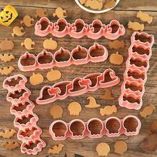 6/8/10 Pcs Halloween Cookie Cutters - Pumpkin, Ghosts, Gothic Skull Shaped Cookie Molds For Mexican Day Of The Dead, Day Of The Dead, Halloween Party Decoration - Multicolor - View 26